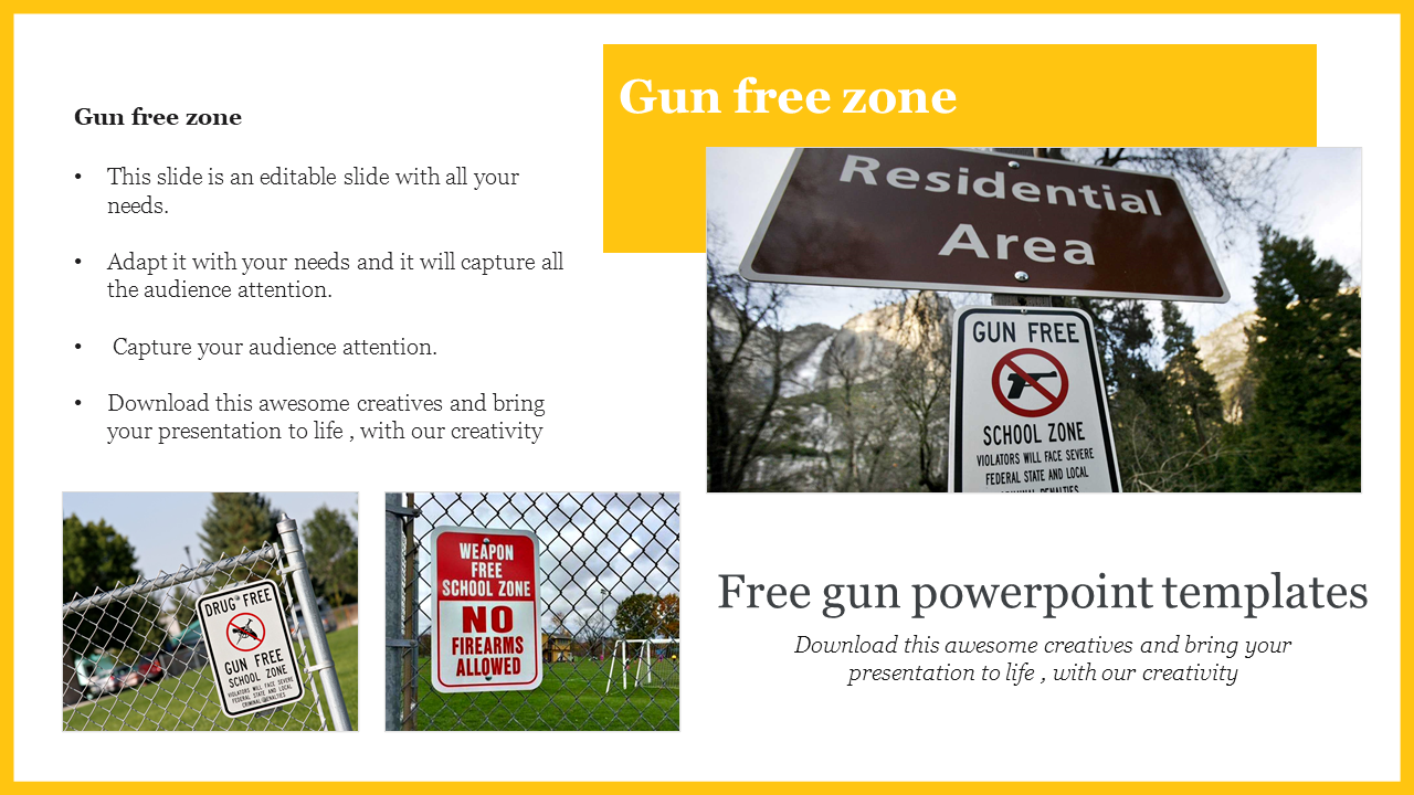 Free gun powerpoint templates
